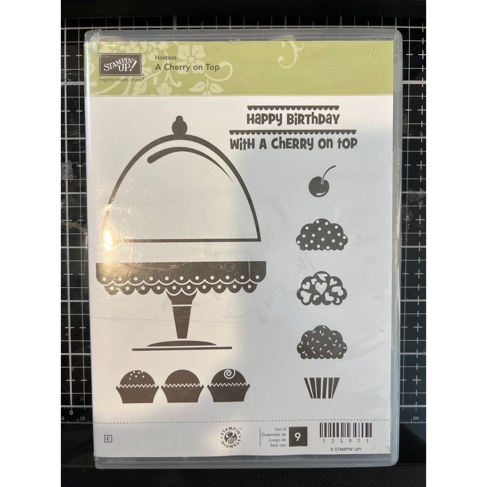 Stampin Up Stamp Set Hostess A Cherry on Top Birthday Set